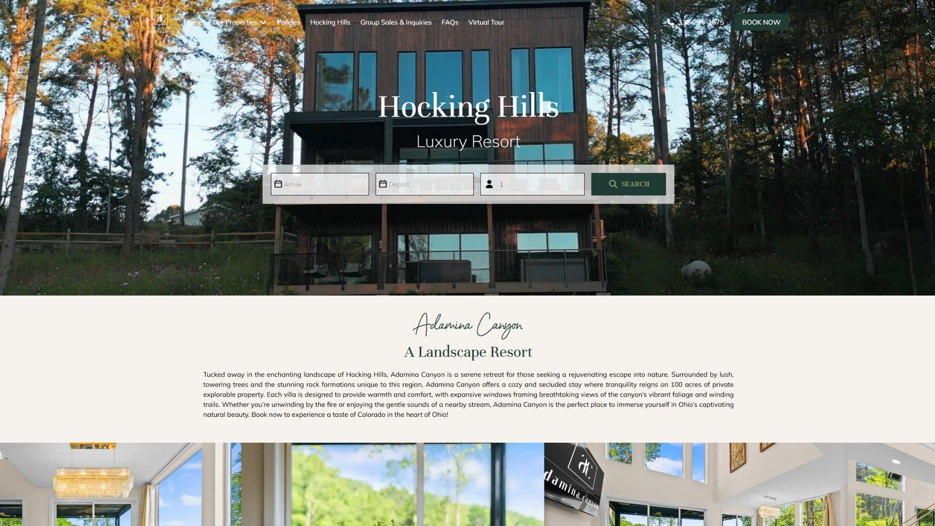 Adamina Canyon web + graphic design portfolio project by SUTSTONE LLC
