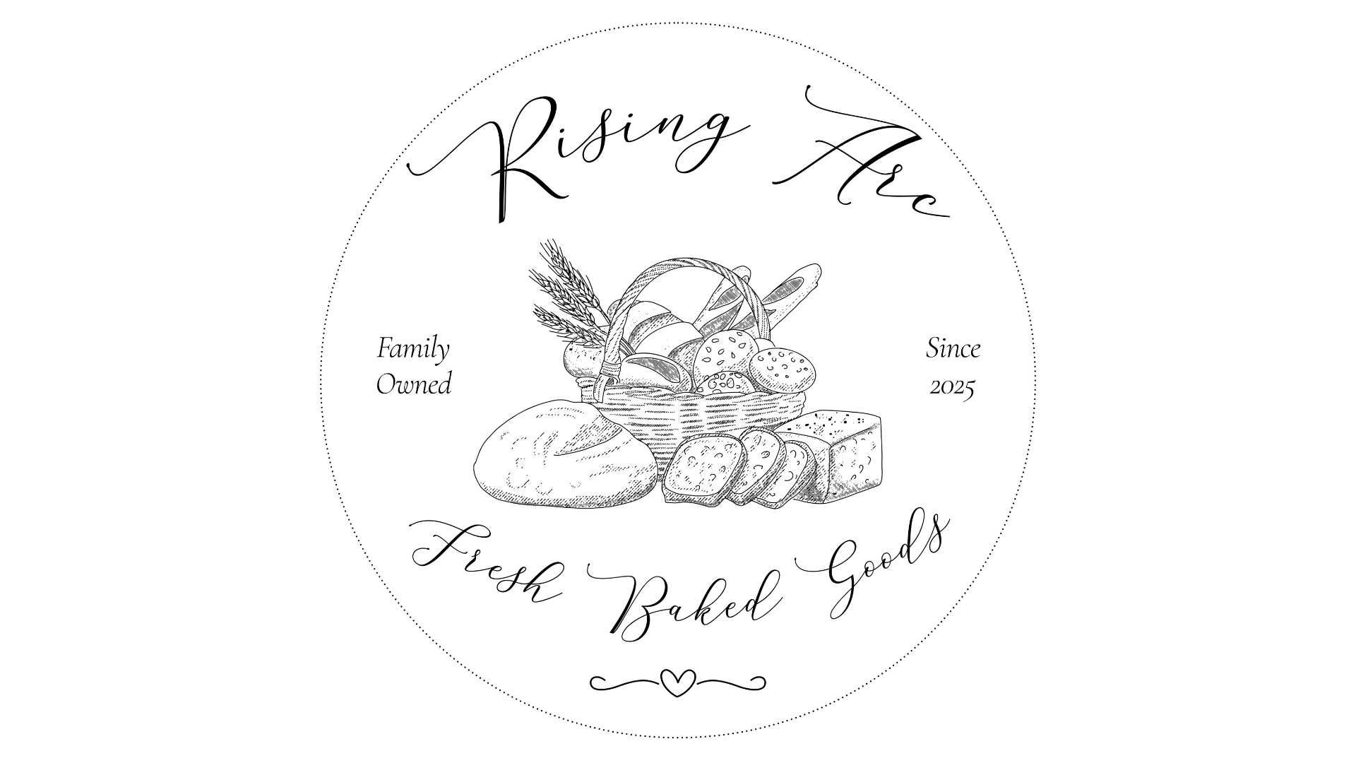 Rising Arc Bakery graphic design portfolio project by SUTSTONE LLC
